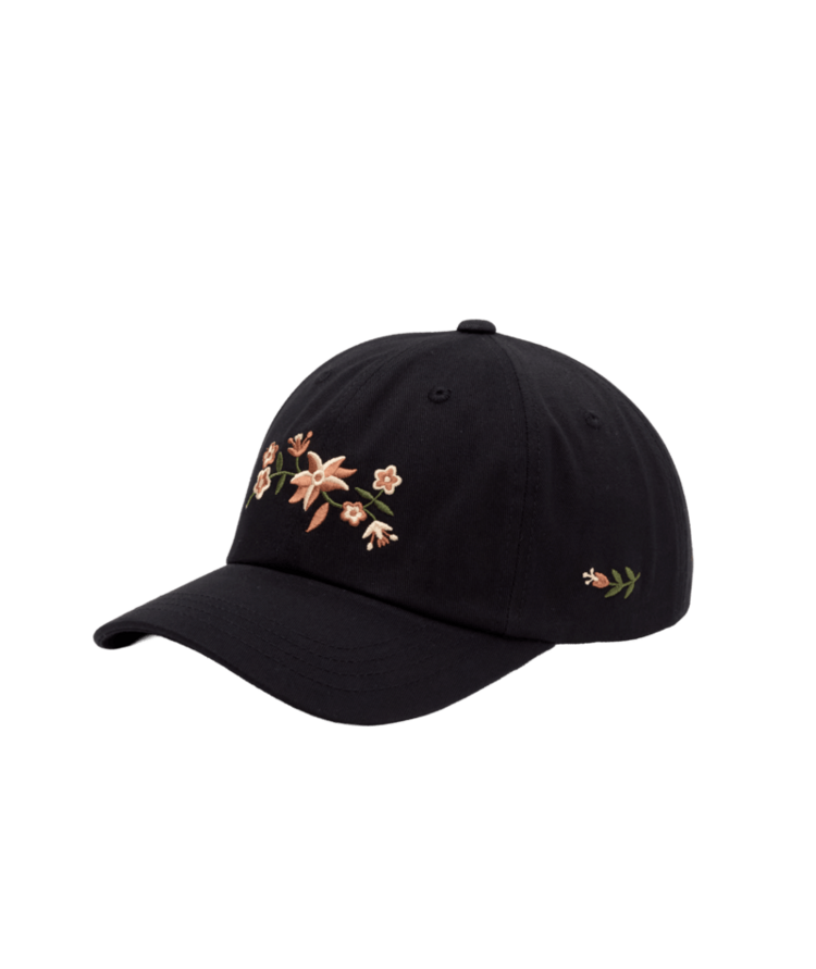 TENTREE TENTREE Vine Floral Peak Hat Meteorite Black/Hazelnut