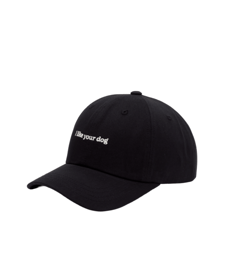 TENTREE TENTREE Slogan Peak Hat Meteorite Black/I Like Your Dog