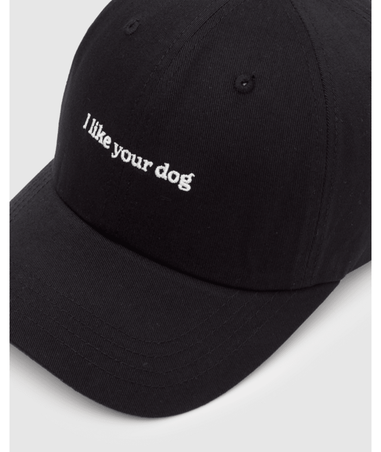 TENTREE TENTREE Slogan Peak Hat Meteorite Black/I Like Your Dog
