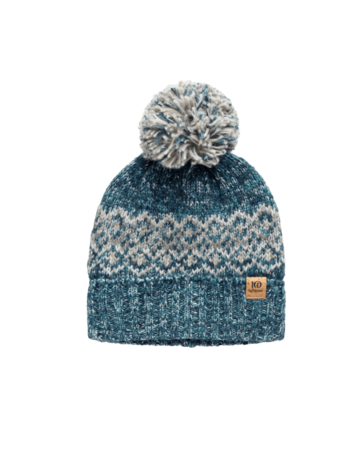 TENTREE TENTREE Banff Pom Beanie Pacific Teal Heather/Geo Pom