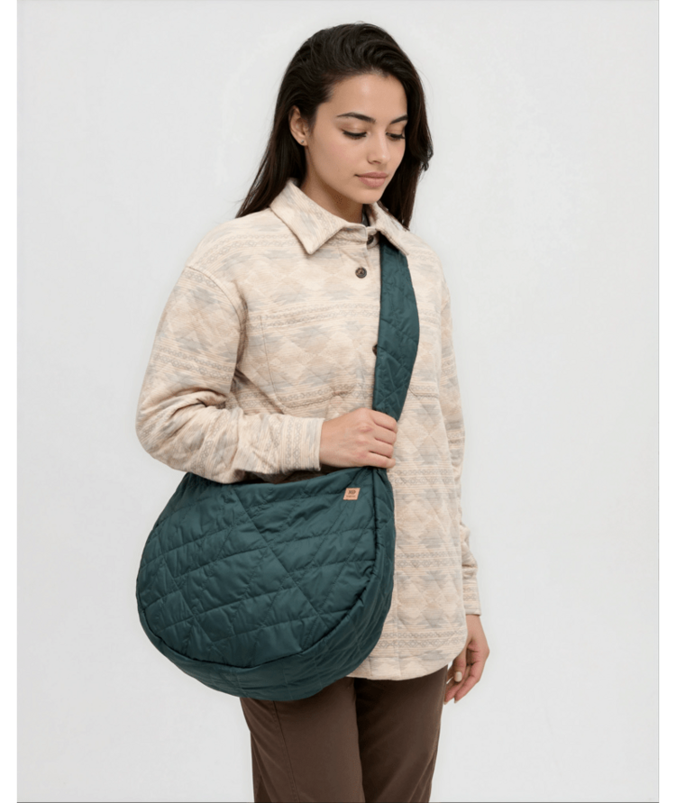 TENTREE TENTREE Creston Quilted Bag Dark Forest Green