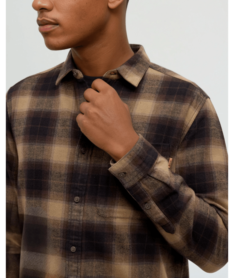 TENTREE TENTREE Forest Flannel Shirt Ashwood/Storm Plaid