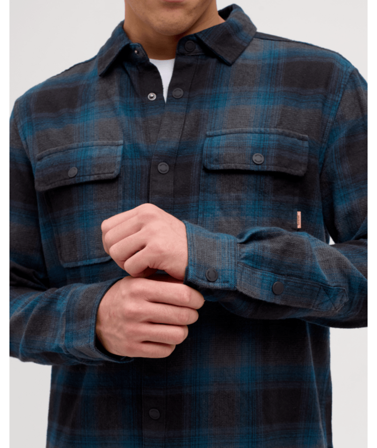 TENTREE TENTREE Kapok Flannel Colville Pacific Teal/Cascade Plaid