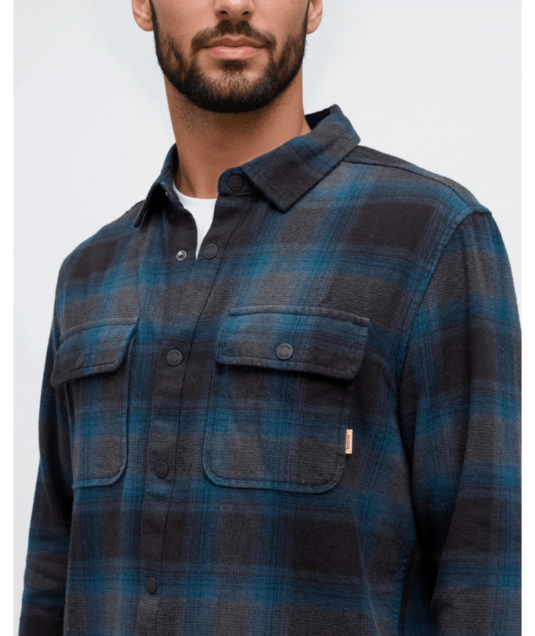 TENTREE TENTREE Kapok Flannel Colville Pacific Teal/Cascade Plaid