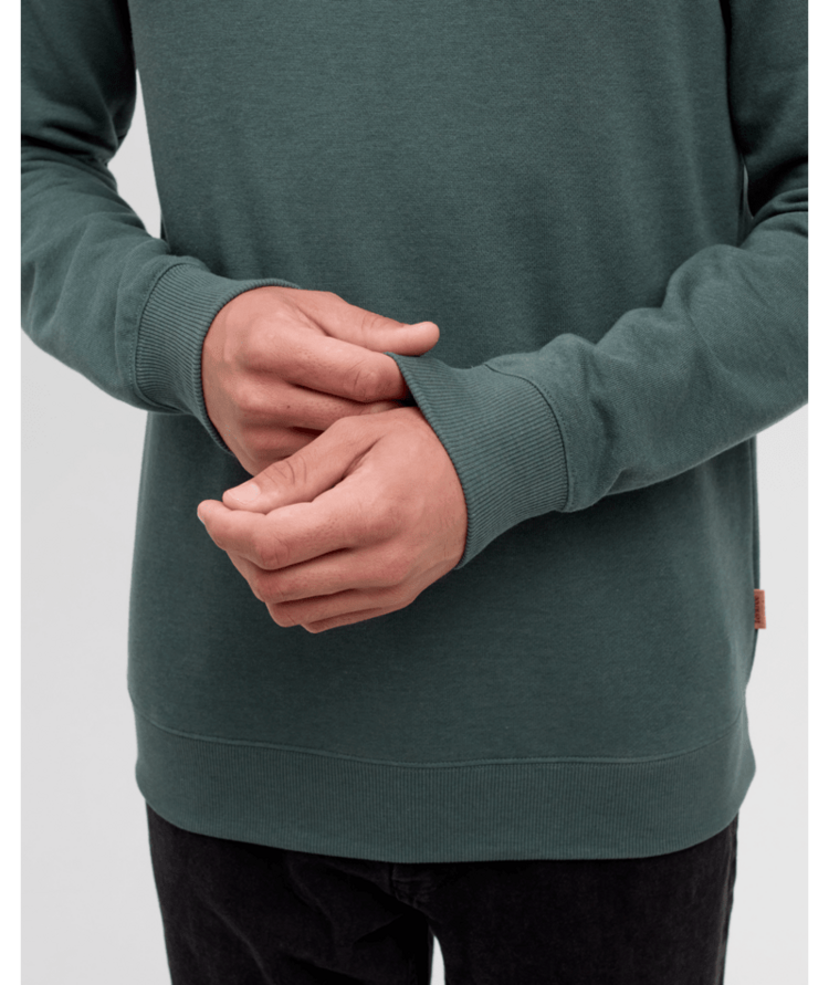 TENTREE TENTREE Reynard Blocked Crew Meteorite Black/Pine Green