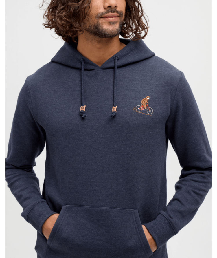 TENTREE TENTREE Sasquatch Hoodie Midnight Blue Heather/Mountain Bike