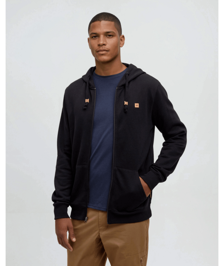 TENTREE TENTREE Reynard Zip Hoodie Meteorite Black
