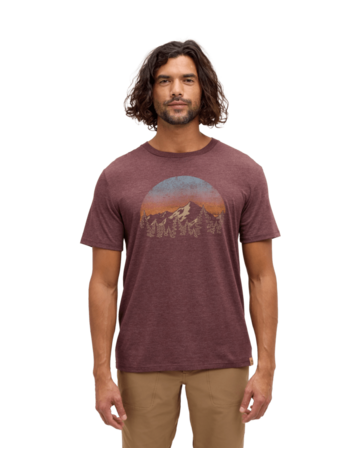 TENTREE TENTREE Vintage Sunset T-Shirt Red Chestnut Heather/Hazelnut