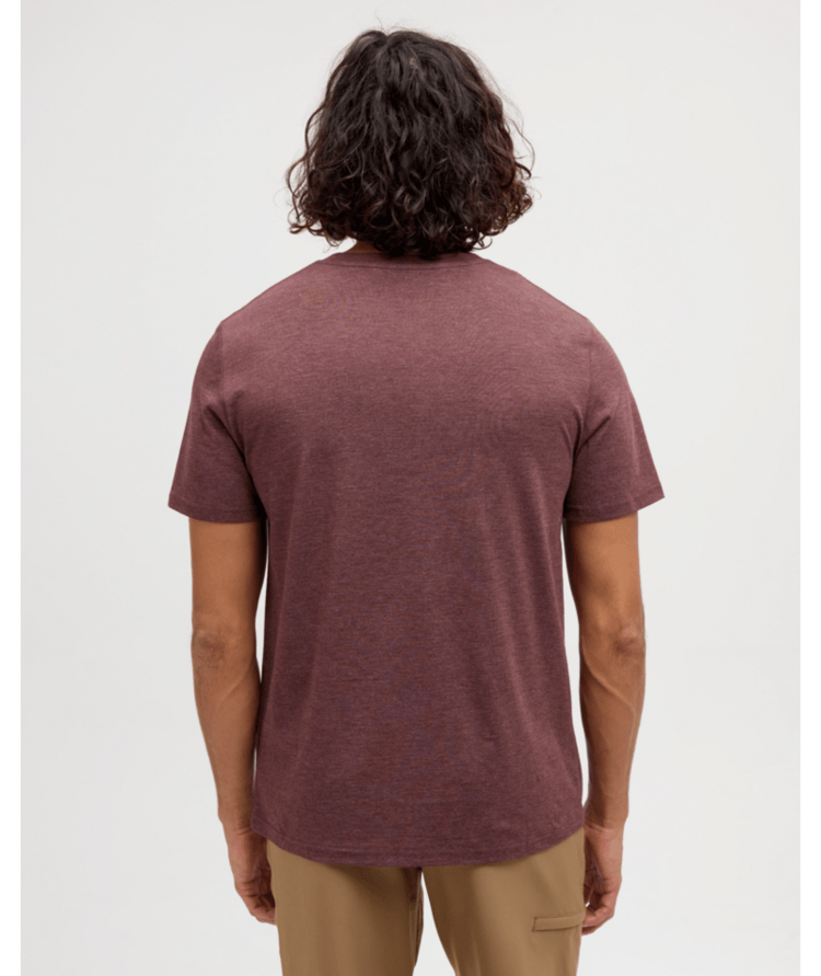 TENTREE TENTREE Vintage Sunset T-Shirt Red Chestnut Heather/Hazelnut