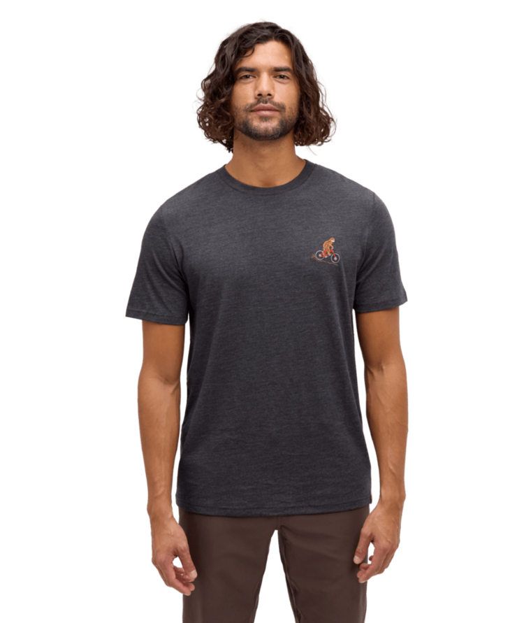 TENTREE TENTREE Sasquatch T-Shirt Meteorite Black Heather/Mountain Bike