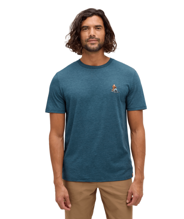 TENTREE TENTREE Sasquatch T-Shirt Pacific Teal Heather/Snowmobile