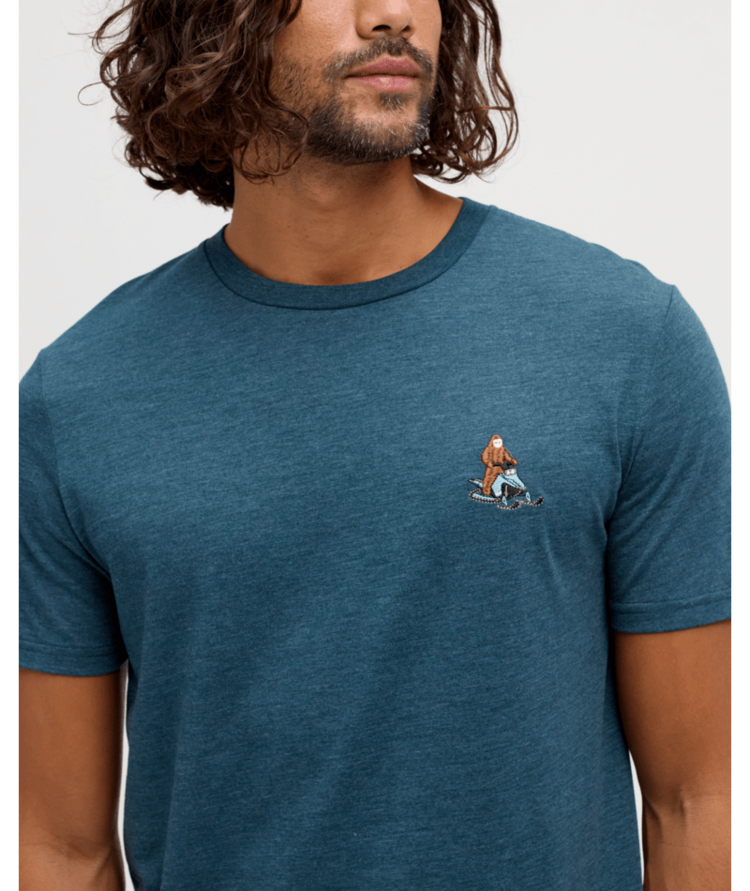 TENTREE TENTREE Sasquatch T-Shirt Pacific Teal Heather/Snowmobile