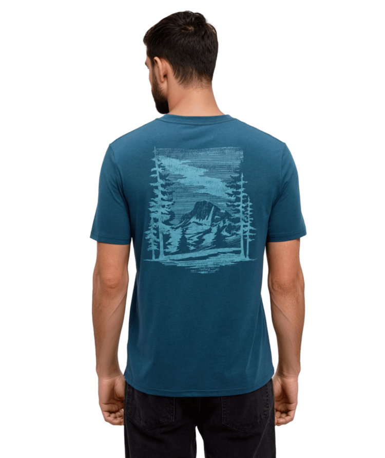 TENTREE TENTREE Summit Sight T-Shirt Pacific Teal/Alpine Blue