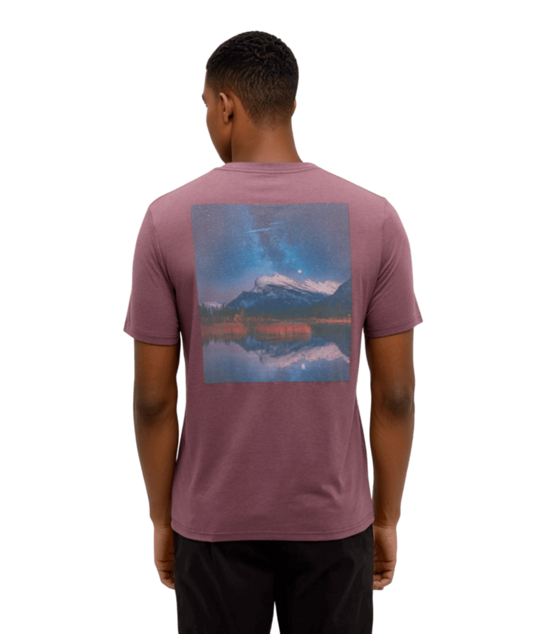 TENTREE TENTREE Parks Midnight Mountain T-Shirt Mauve Stone/Midnight Mountain