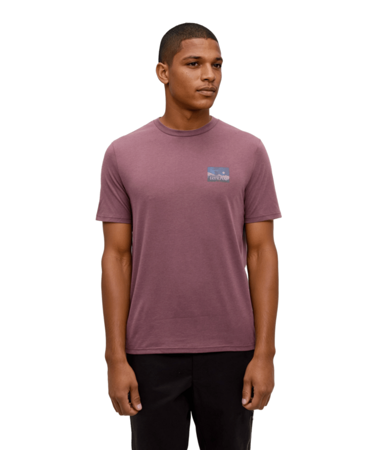 TENTREE TENTREE Parks Midnight Mountain T-Shirt Mauve Stone/Midnight Mountain