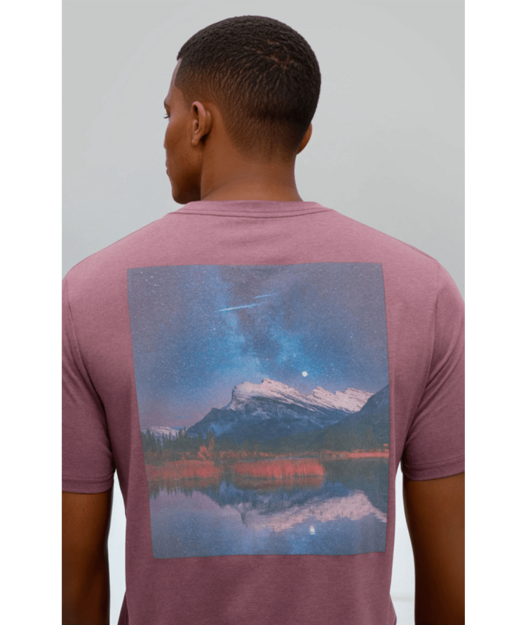 TENTREE TENTREE Parks Midnight Mountain T-Shirt Mauve Stone/Midnight Mountain