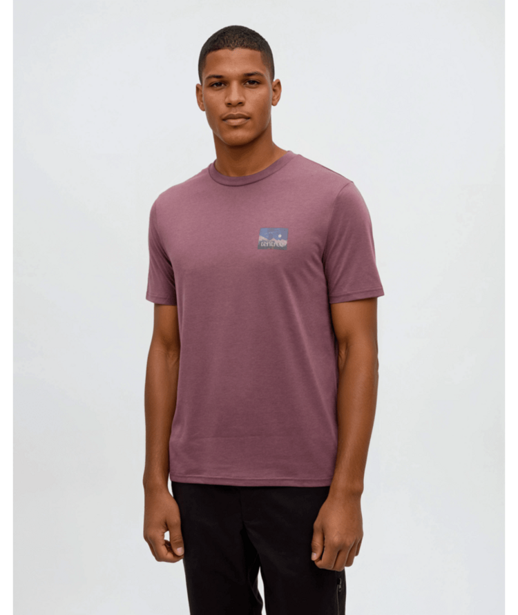 TENTREE TENTREE Parks Midnight Mountain T-Shirt Mauve Stone/Midnight Mountain