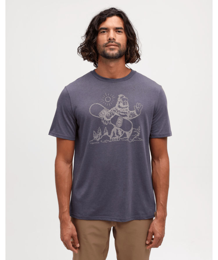 TENTREE TENTREE Sasquatch Sends It T-Shirt Shadow/Paloma Grey