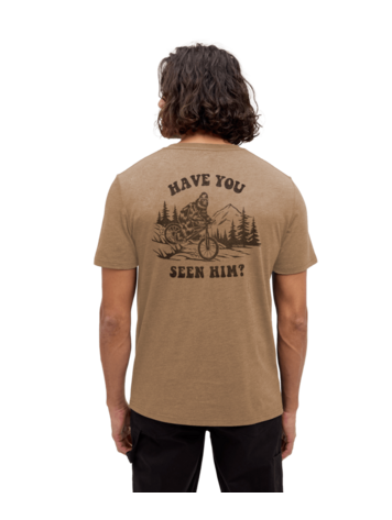 TENTREE TENTREE Have You Seen Him T-Shirt Hazelnut Heather/Meteorite Black
