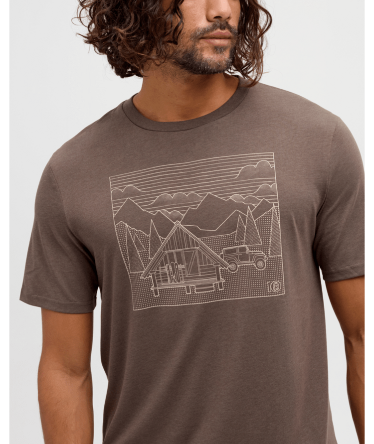 TENTREE TENTREE Front Country Cabin T-Shirt Ashwood/Warm Oak