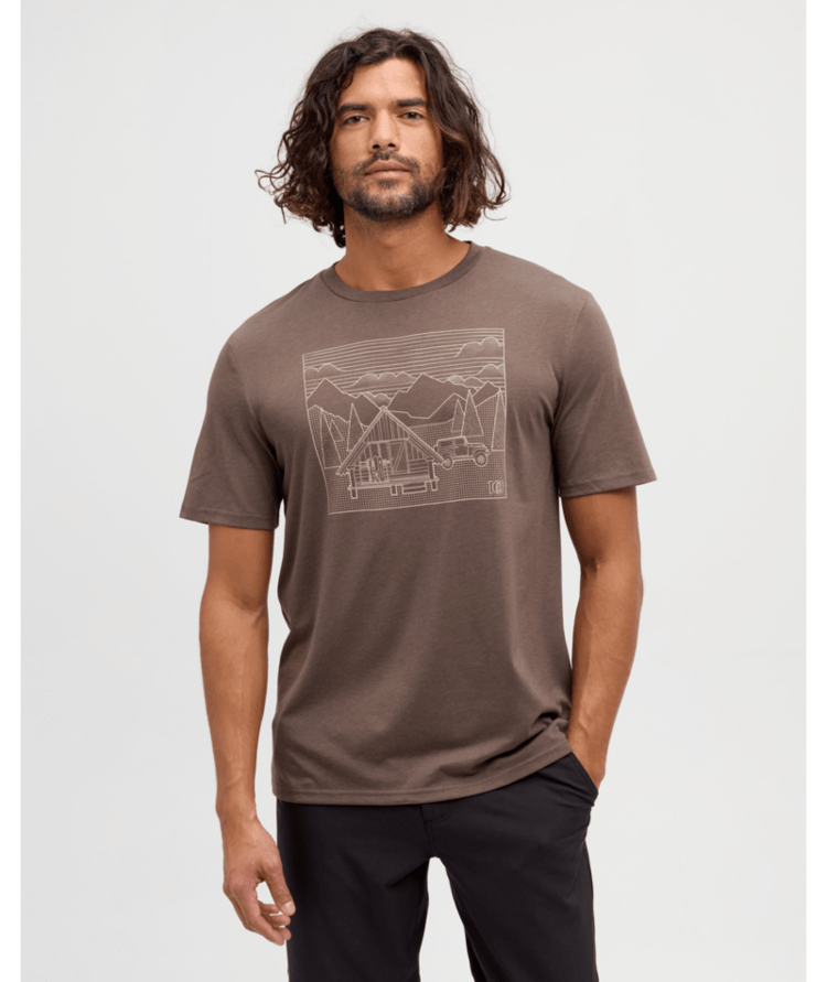 TENTREE TENTREE Front Country Cabin T-Shirt Ashwood/Warm Oak