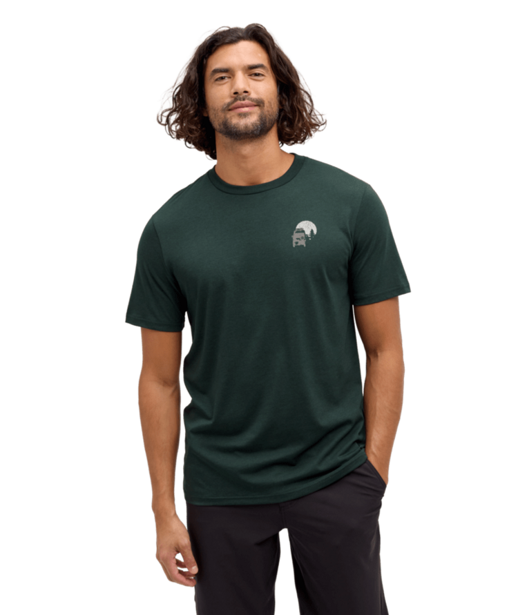 TENTREE TENTREE Mountain Pass T-Shirt Dark Forest Green/Ashwood
