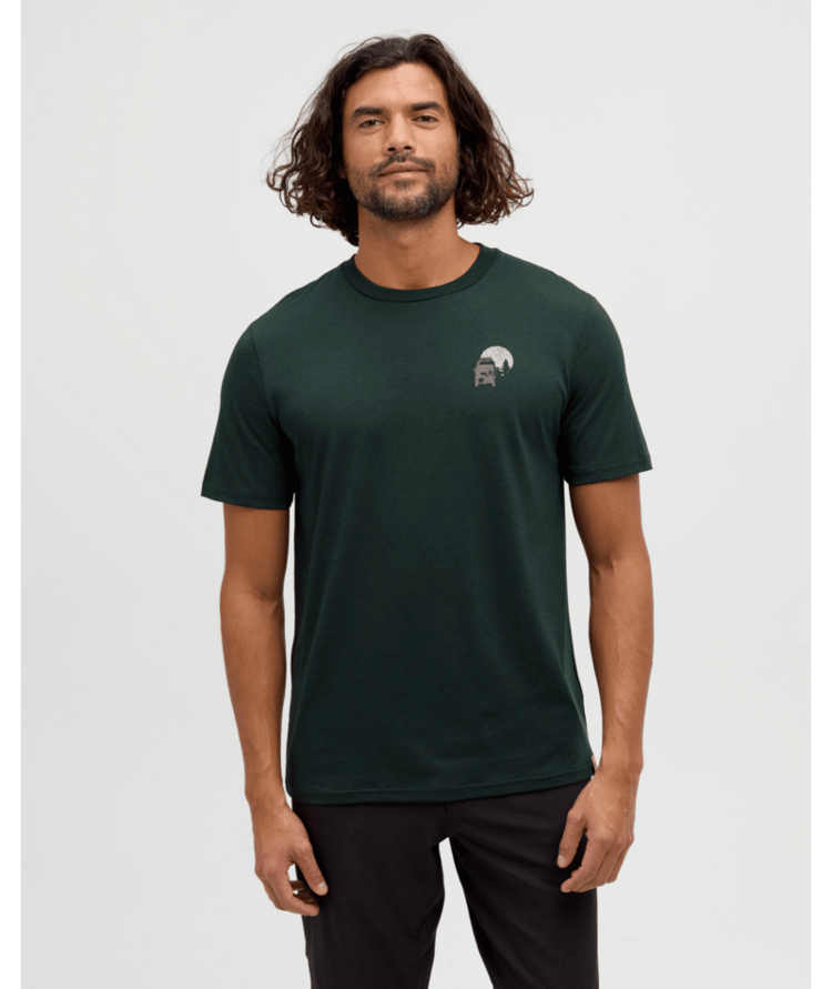 TENTREE TENTREE Mountain Pass T-Shirt Dark Forest Green/Ashwood