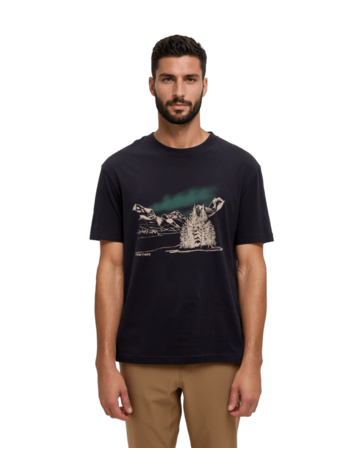 TENTREE TENTREE Parks Landscape Relaxed T-Shirt Meteorite Black/Pine Green