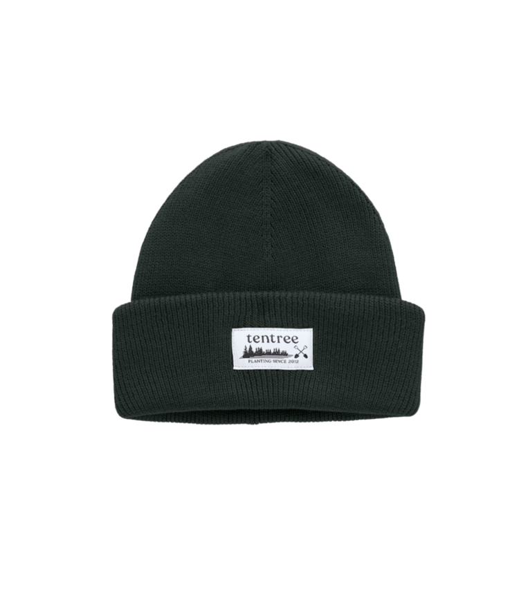 TENTREE TENTREE Heritage Planter Alden Beanie Dark Forest Green/Meteorite Black