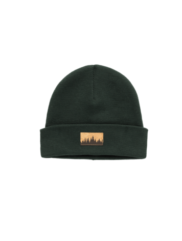 TENTREE TENTREE Kurt Juniper Patch Beanie Dark Forest Green/Cork Patch