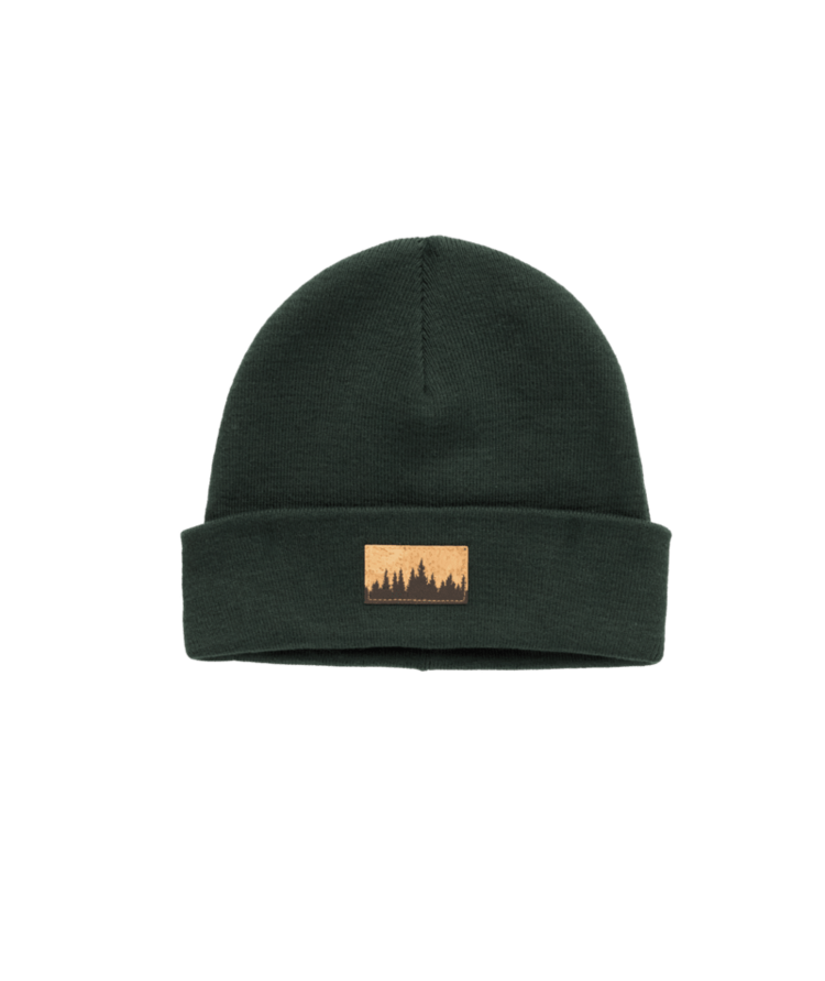 TENTREE TENTREE Kurt Juniper Patch Beanie Dark Forest Green/Cork Patch