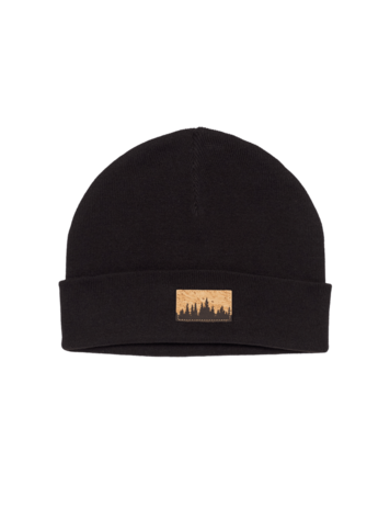 TENTREE TENTREE Kurt Juniper Patch Beanie Meteorite Black/Cork Patch
