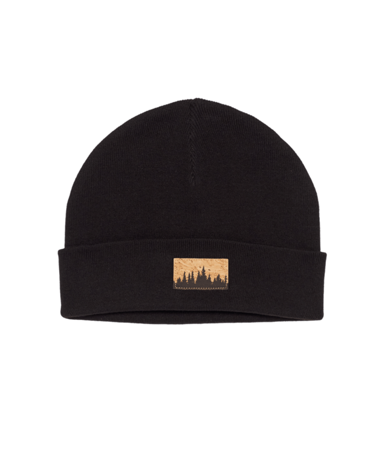 TENTREE TENTREE Kurt Juniper Patch Beanie Meteorite Black/Cork Patch