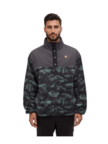 TENTREE TENTREE Stave 1/4 Snap Ridgeline/Meteorite Black