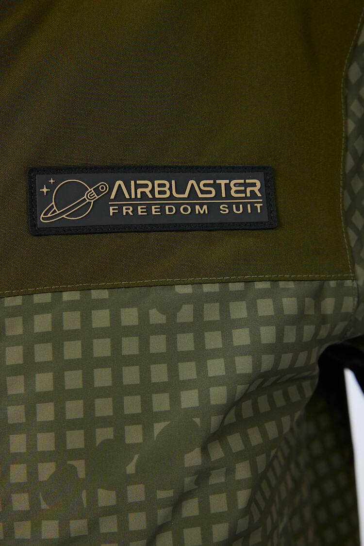 AIRBLASTER AIRBLASTER Youth Freedom Suit Olive Grid/Orange