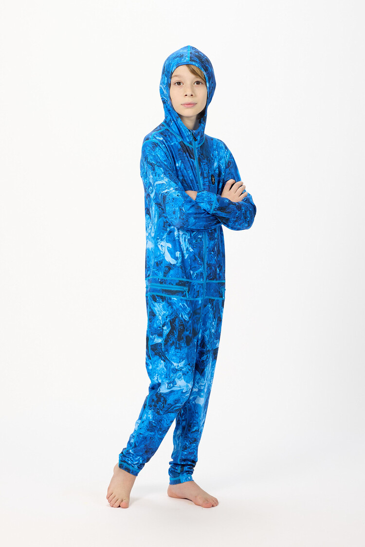 AIRBLASTER AIRBLASTER Youth Ninja Suit Blue Ice