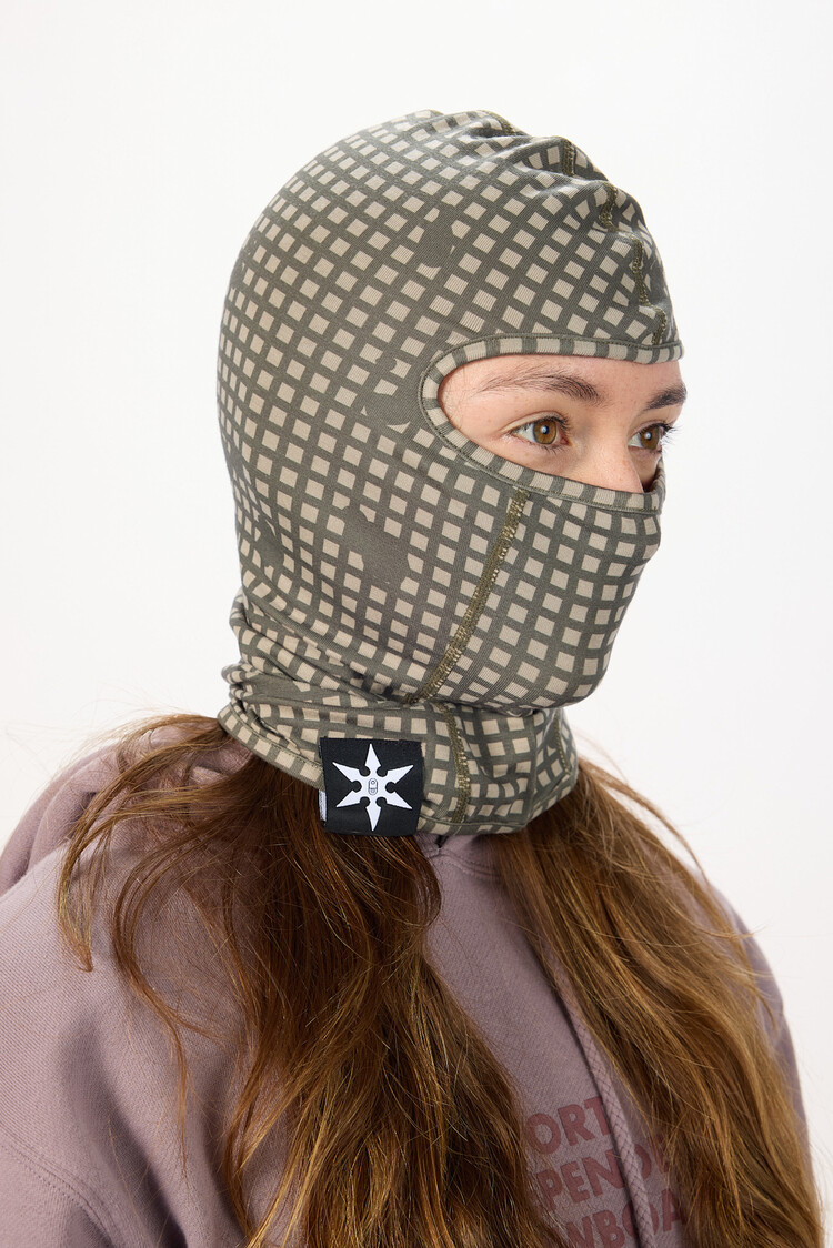 AIRBLASTER AIRBLASTER Ninja Face Olive Grid