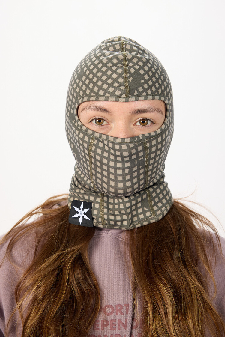 AIRBLASTER AIRBLASTER Ninja Face Olive Grid