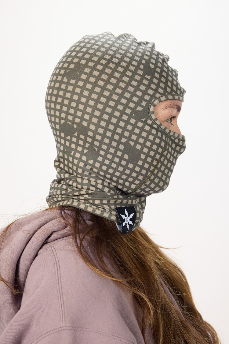 AIRBLASTER AIRBLASTER Ninja Face Olive Grid