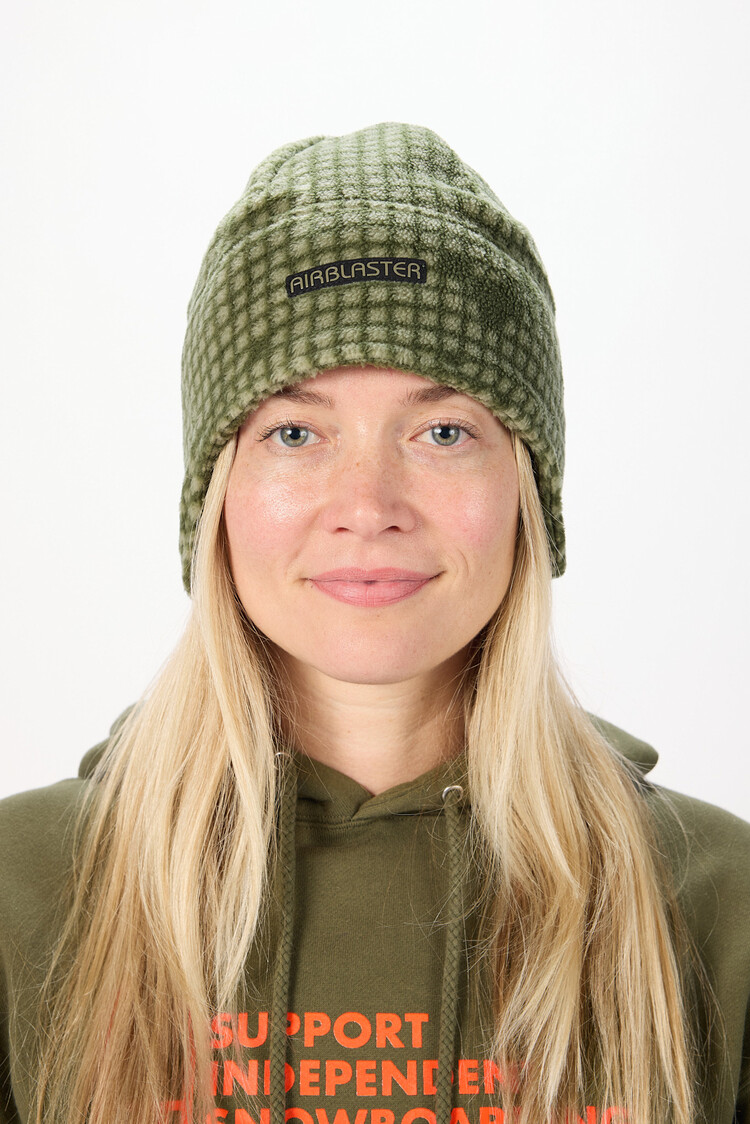 AIRBLASTER AIRBLASTER Dropdown Fleece Hat Olive Grid