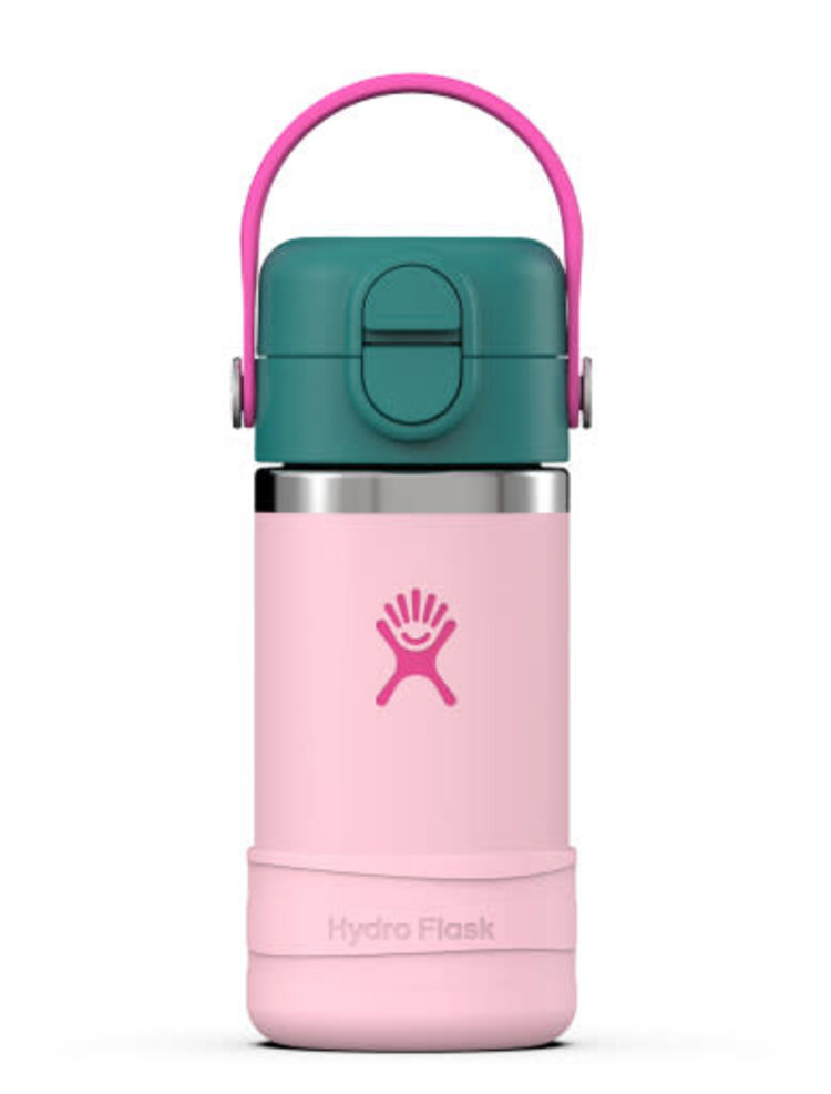 HYDRO FLASK HYDRO FLASK Kids 12 Oz Wide Mouth Covered Cap And Boot Blossom Pink