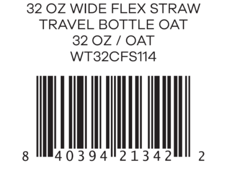 HYDRO FLASK HYDRO FLASK 32oz Wide Flex Straw Travel Bottle Oat