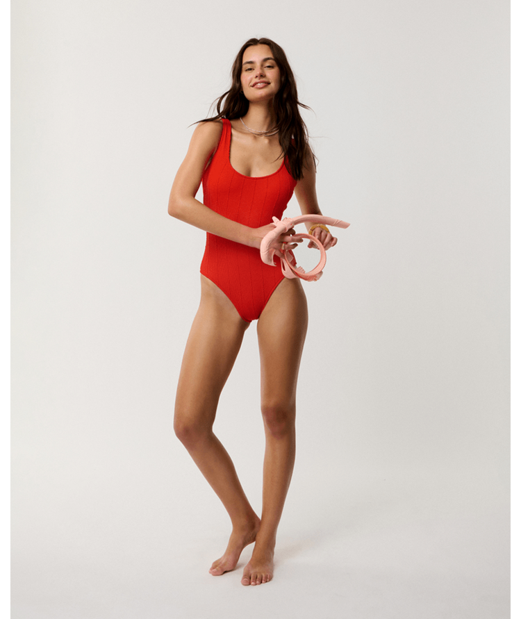 RIP CURL 49B RIP CURL VIBE SURF ONE PIECE RED