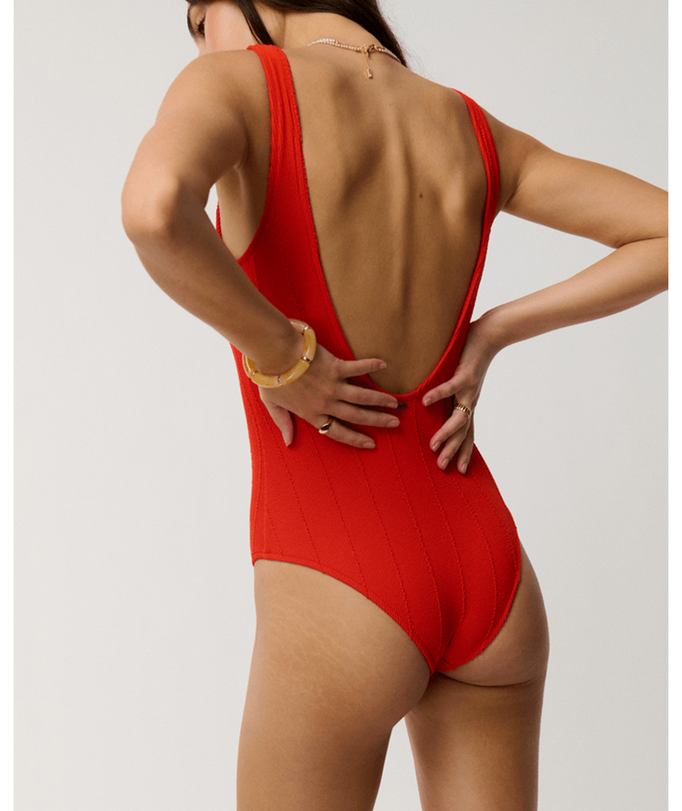 RIP CURL 49B RIP CURL VIBE SURF ONE PIECE RED