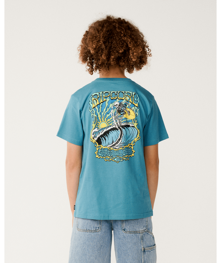 RIP CURL 49A RIP CURL AIR SHRED TEE-BOY DUSTY JADE