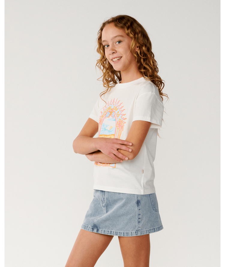 RIP CURL 30A RIP CURL COSTA DEL SOL BAND TEE - GIRL BONE