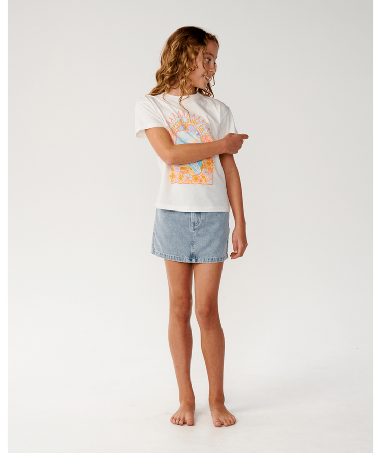 RIP CURL 30A RIP CURL COSTA DEL SOL BAND TEE - GIRL BONE
