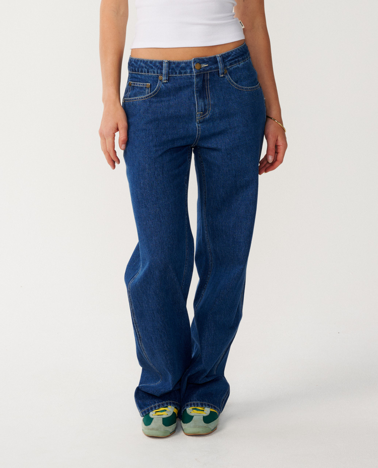 RIP CURL 18B RIP CURL AGGIE RELAXED JEANS MID BLUE