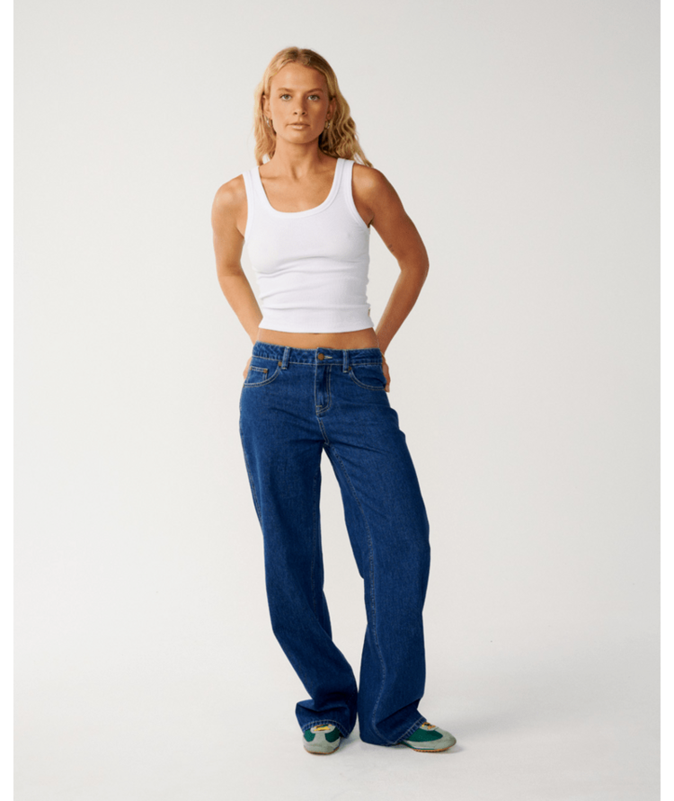 RIP CURL 18B RIP CURL AGGIE RELAXED JEANS MID BLUE