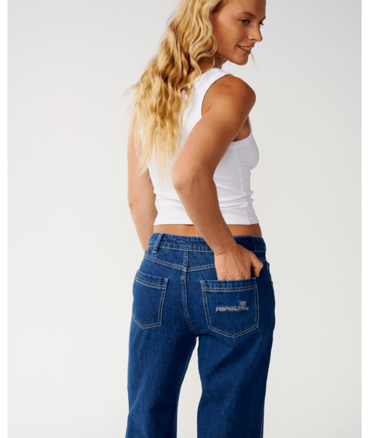RIP CURL 18B RIP CURL AGGIE RELAXED JEANS MID BLUE